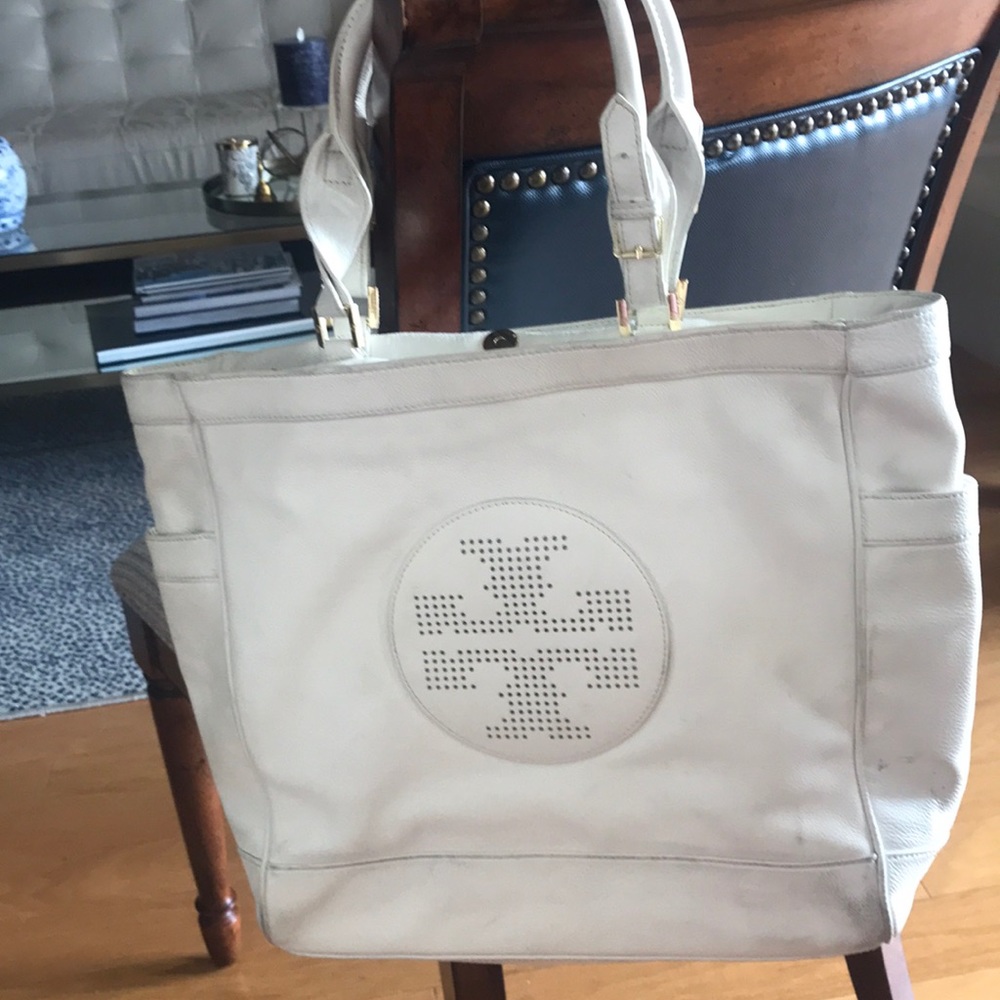Tory Burch white tote